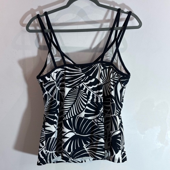 MIRACLESUIT Sz 16 Palm Motif Double Strap Padded Cup Swimming Too Tankini - Picture 8 of 8